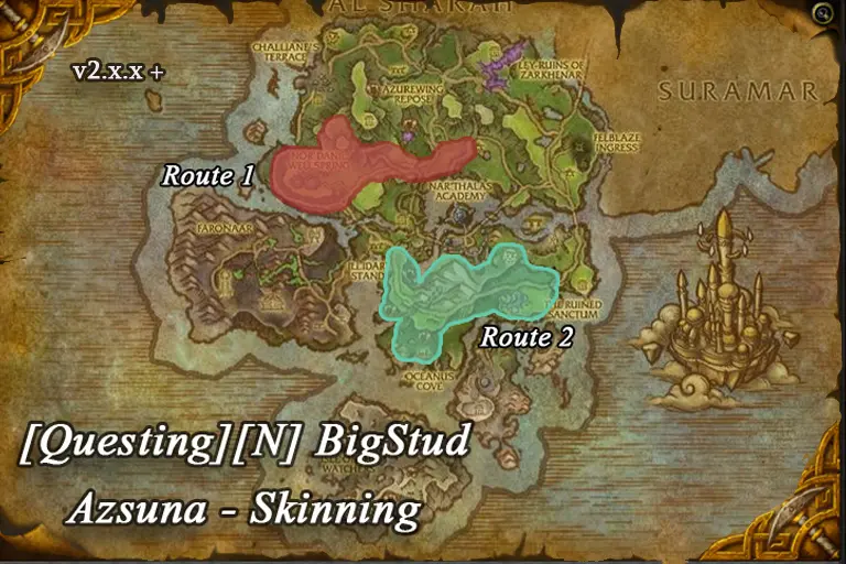 [Questing][N] BigStud - Azsuna - Skinning Pack Route.webp